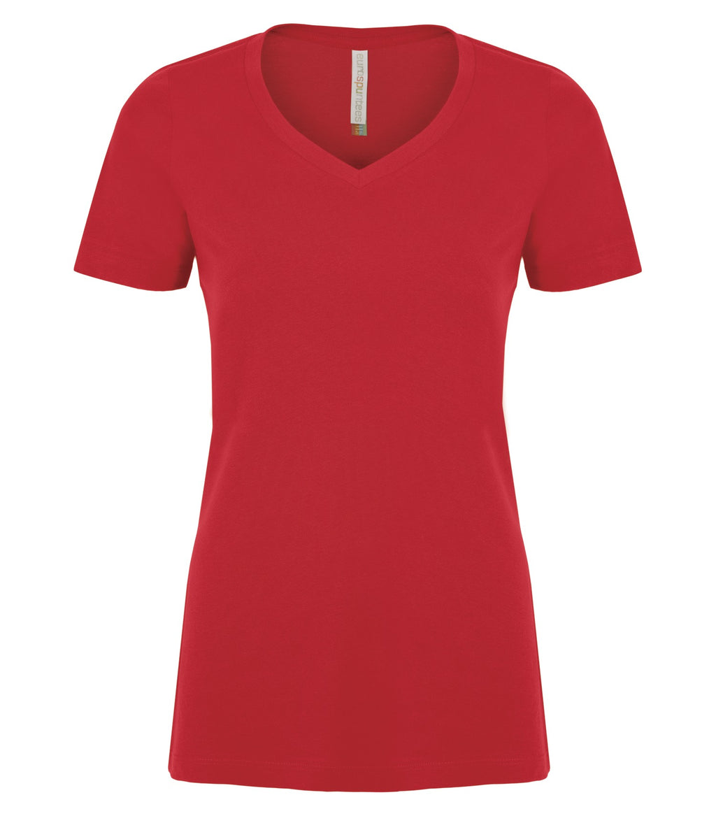 ATC™ EUROSPUN® RING SPUN V-NECK LADIES' TEE