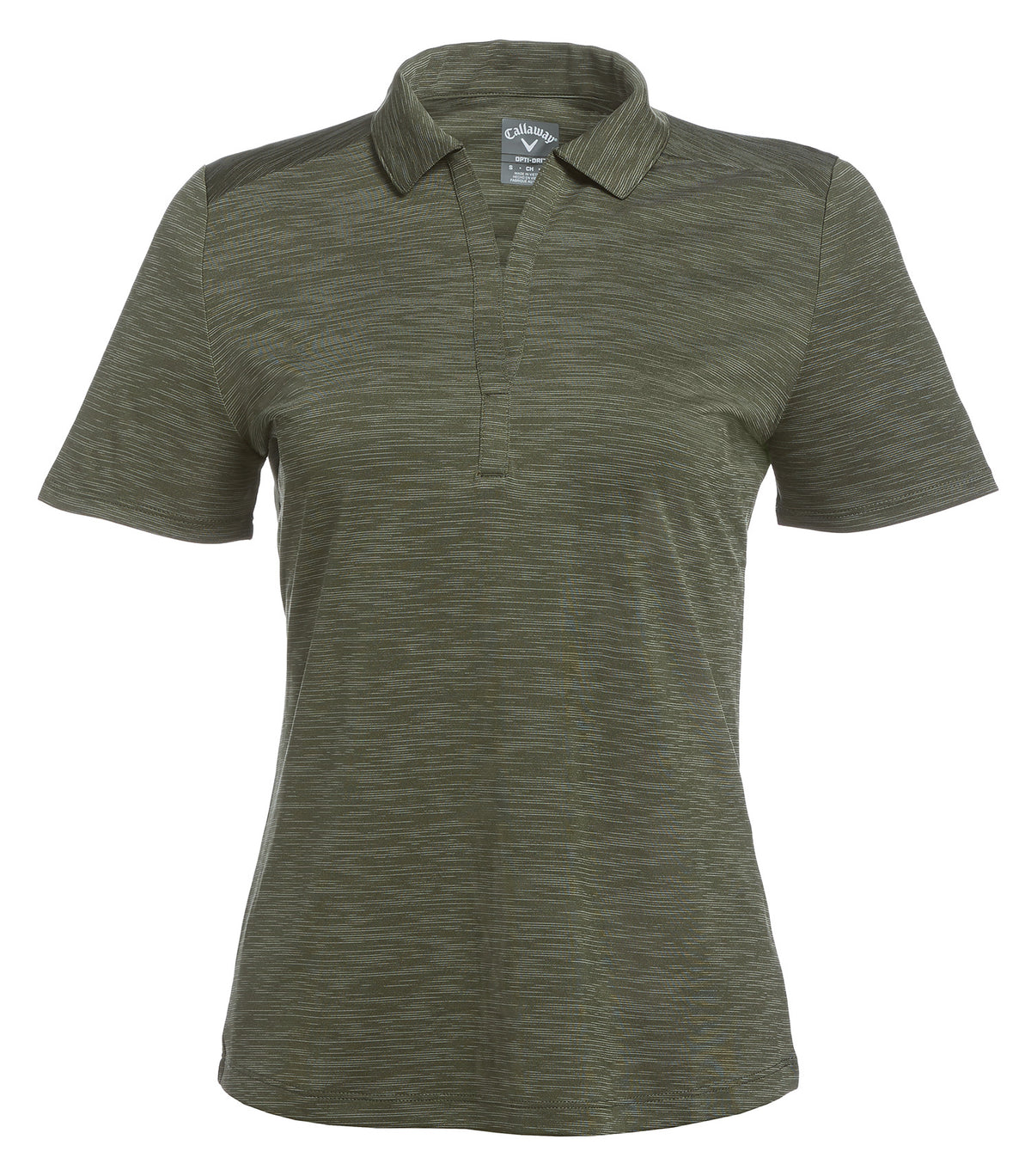 CALLAWAY BROKEN STRIPE TEXTURE LADIES' POLO