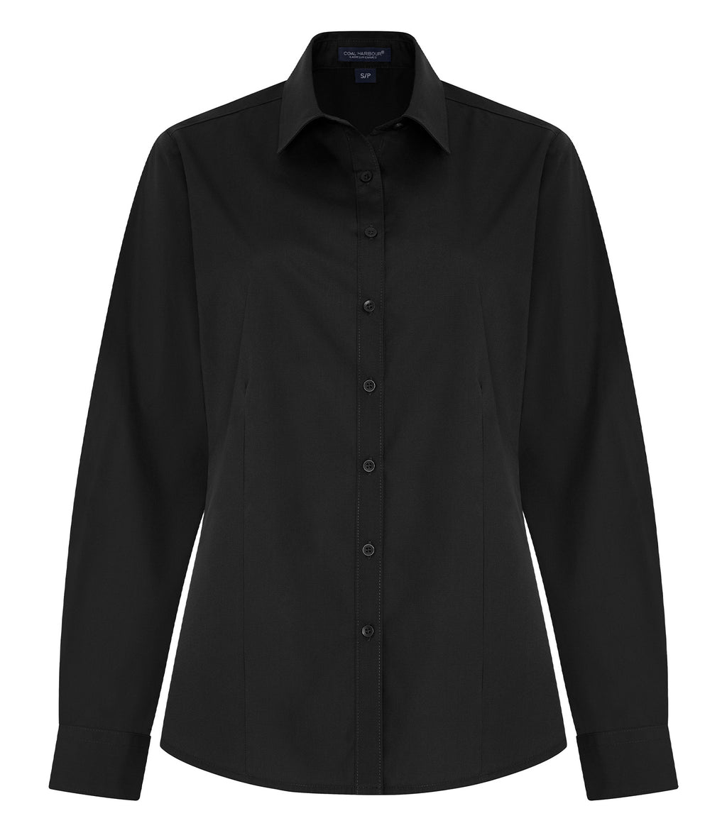 COAL HARBOUR&reg; EVERYDAY EASY CARE LONG SLEEVE LADIES’ WOVEN SHIRT