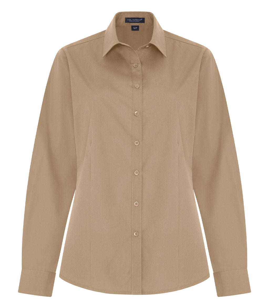 COAL HARBOUR&reg; EVERYDAY EASY CARE LONG SLEEVE LADIES’ WOVEN SHIRT
