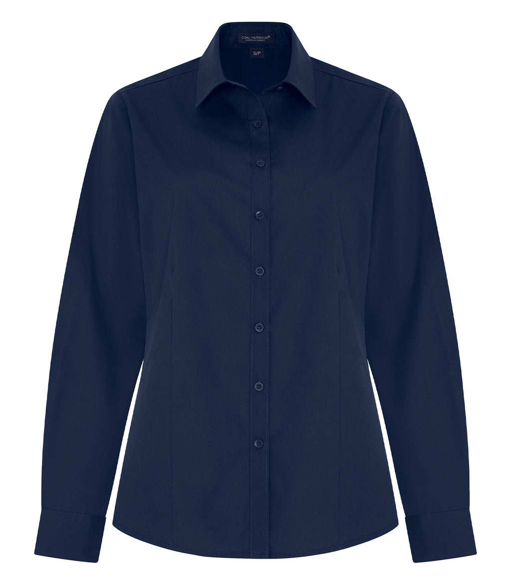 COAL HARBOUR&reg; EVERYDAY EASY CARE LONG SLEEVE LADIES’ WOVEN SHIRT