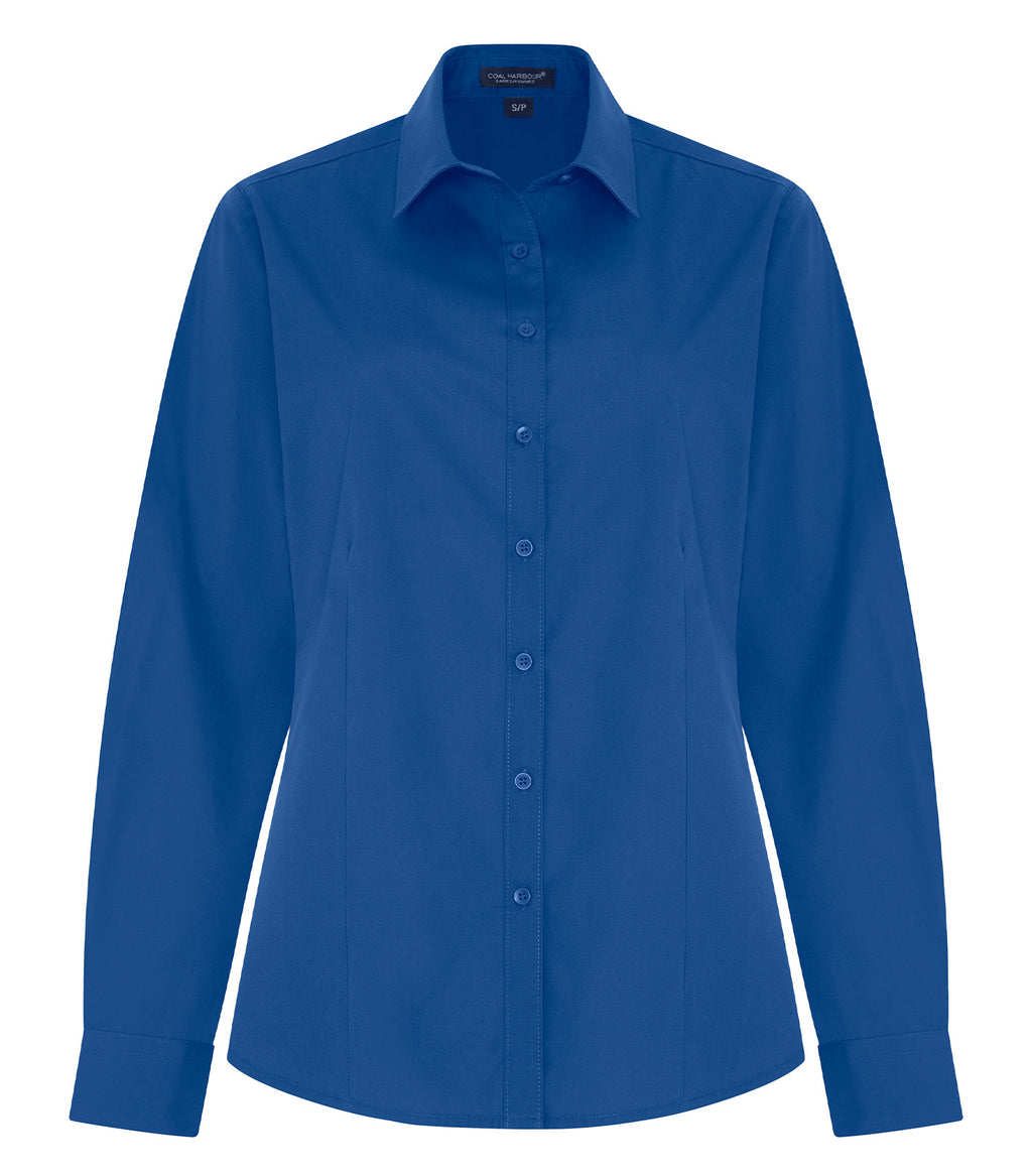 COAL HARBOUR&reg; EVERYDAY EASY CARE LONG SLEEVE LADIES’ WOVEN SHIRT