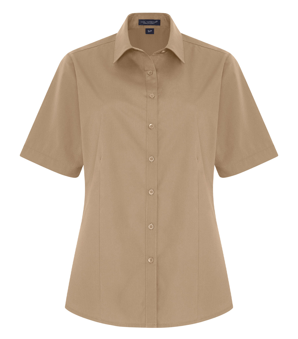 COAL HARBOUR&reg; EVERYDAY EASY CARE SHORT SLEEVE LADIES’ WOVEN SHIRT