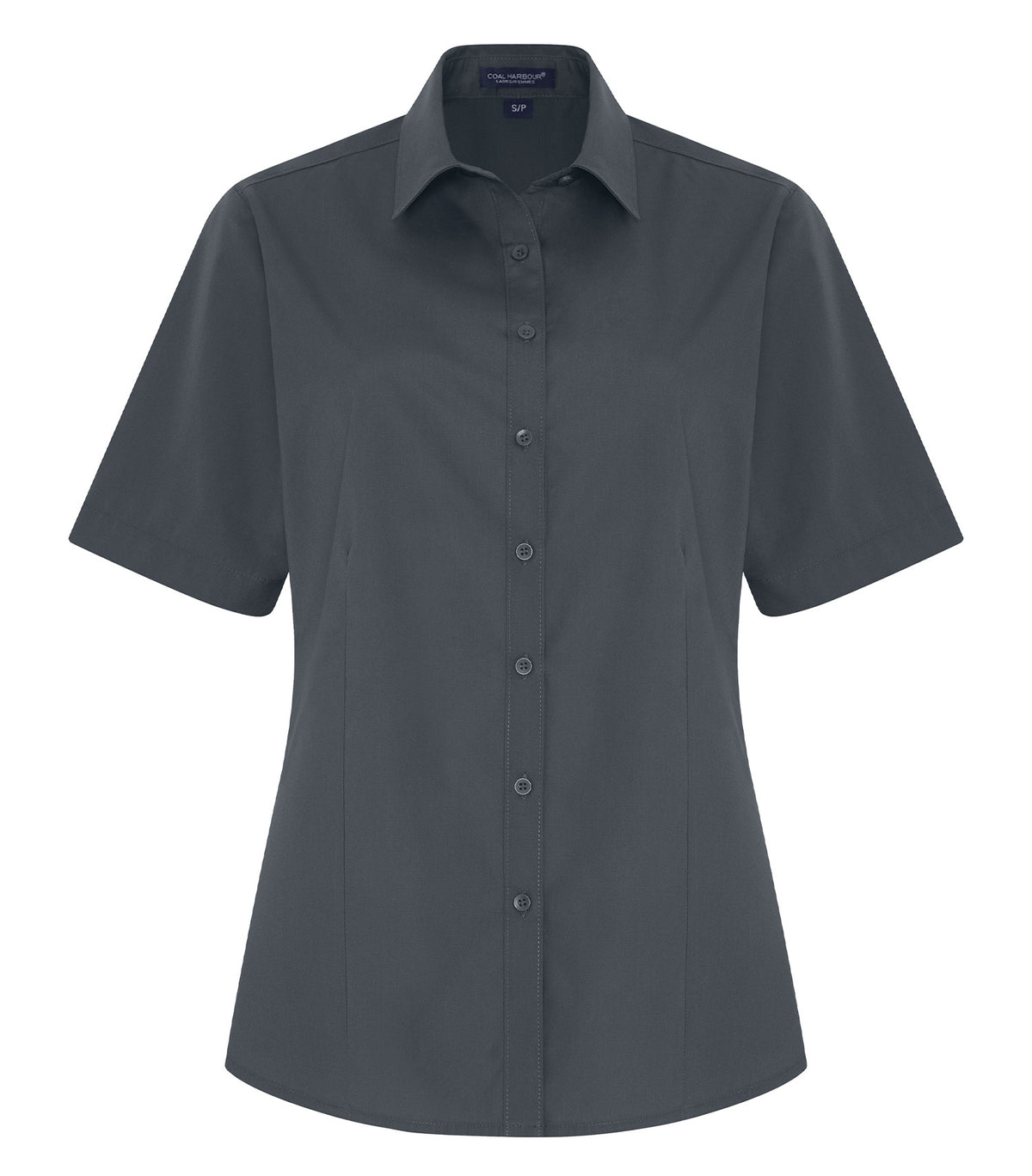 COAL HARBOUR&reg; EVERYDAY EASY CARE SHORT SLEEVE LADIES’ WOVEN SHIRT