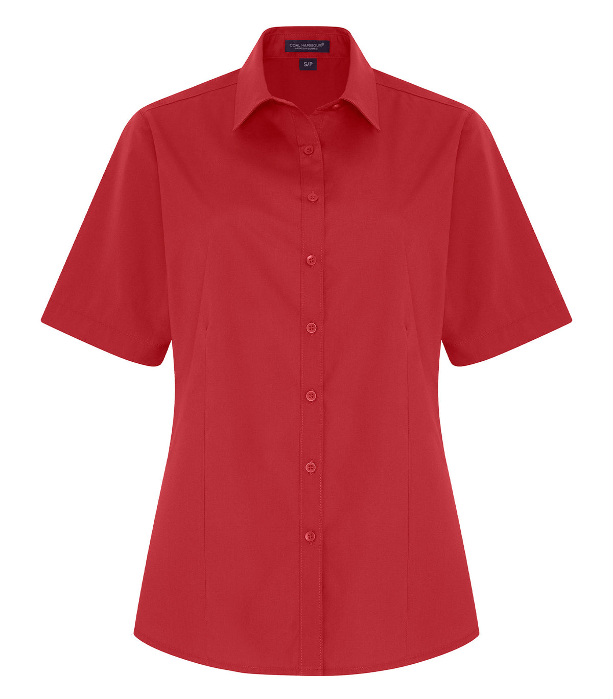 COAL HARBOUR&reg; EVERYDAY EASY CARE SHORT SLEEVE LADIES’ WOVEN SHIRT