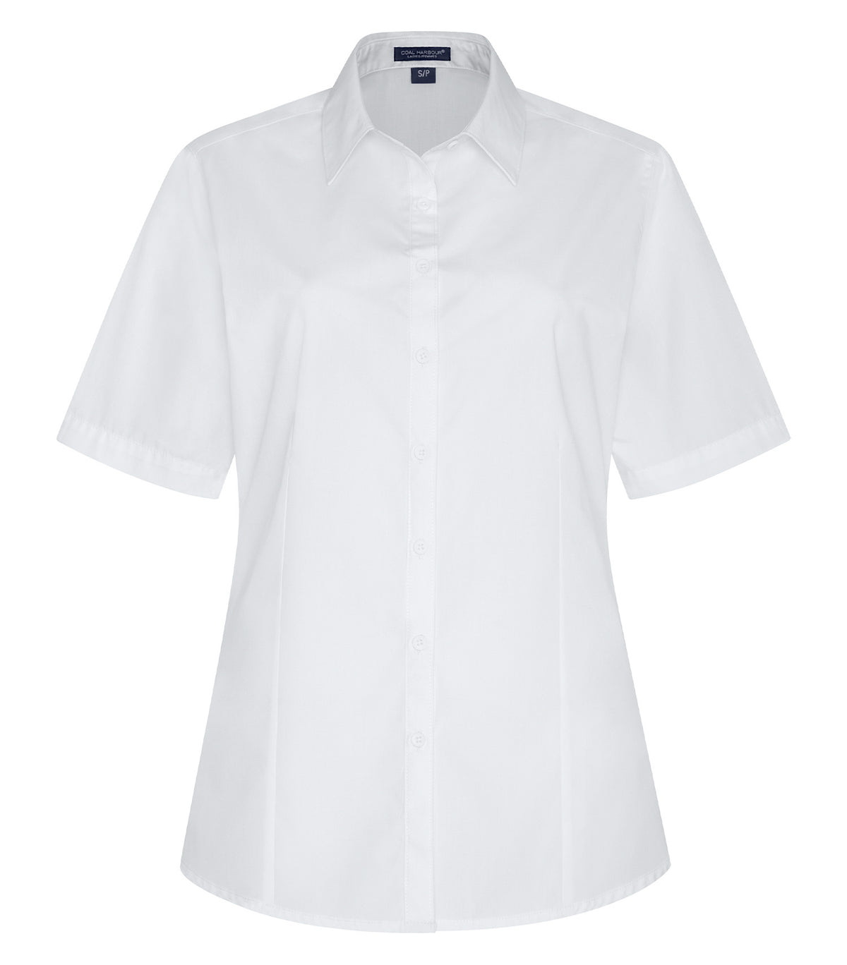 COAL HARBOUR&reg; EVERYDAY EASY CARE SHORT SLEEVE LADIES’ WOVEN SHIRT